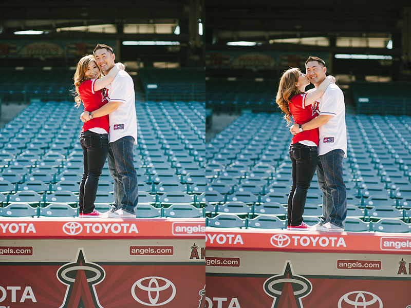 Angels Stadium Engagement Shoot