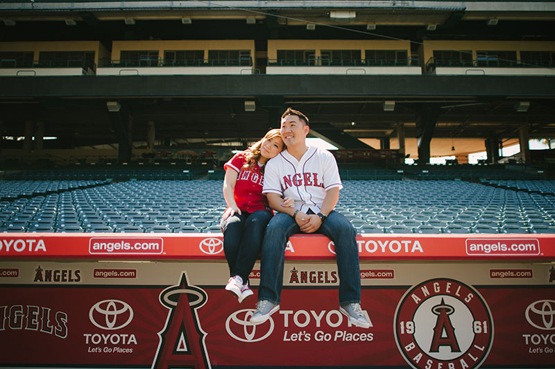 Angels Stadium Engagement Shoot