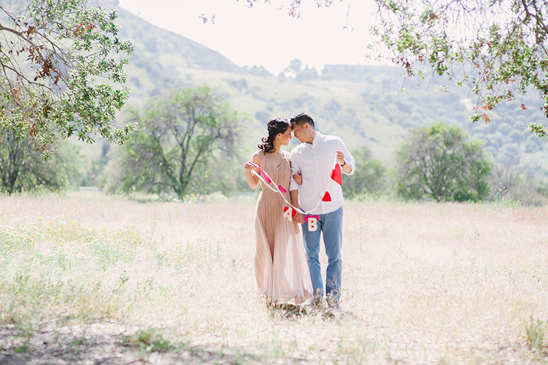 Flower fields Engagement session