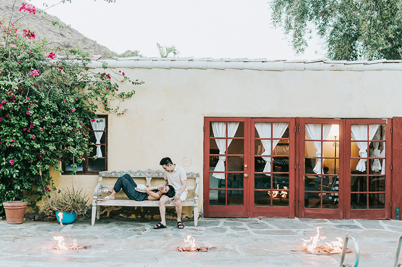 Korakia Pensione Palm Springs Engagement Session