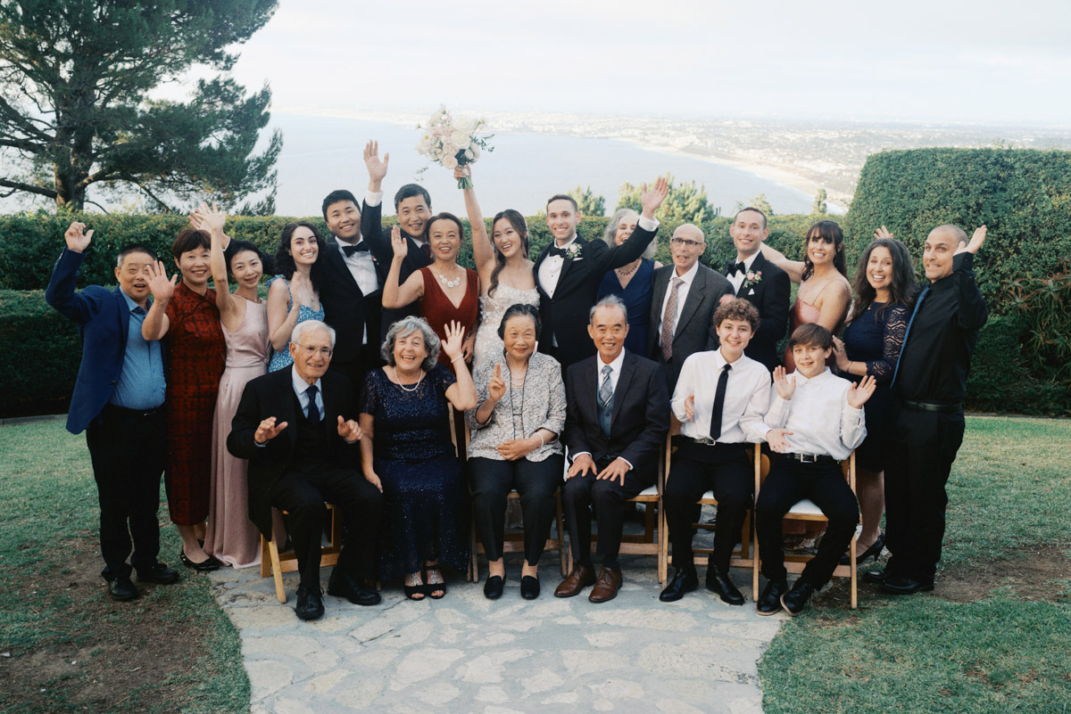 fun wedding family photo